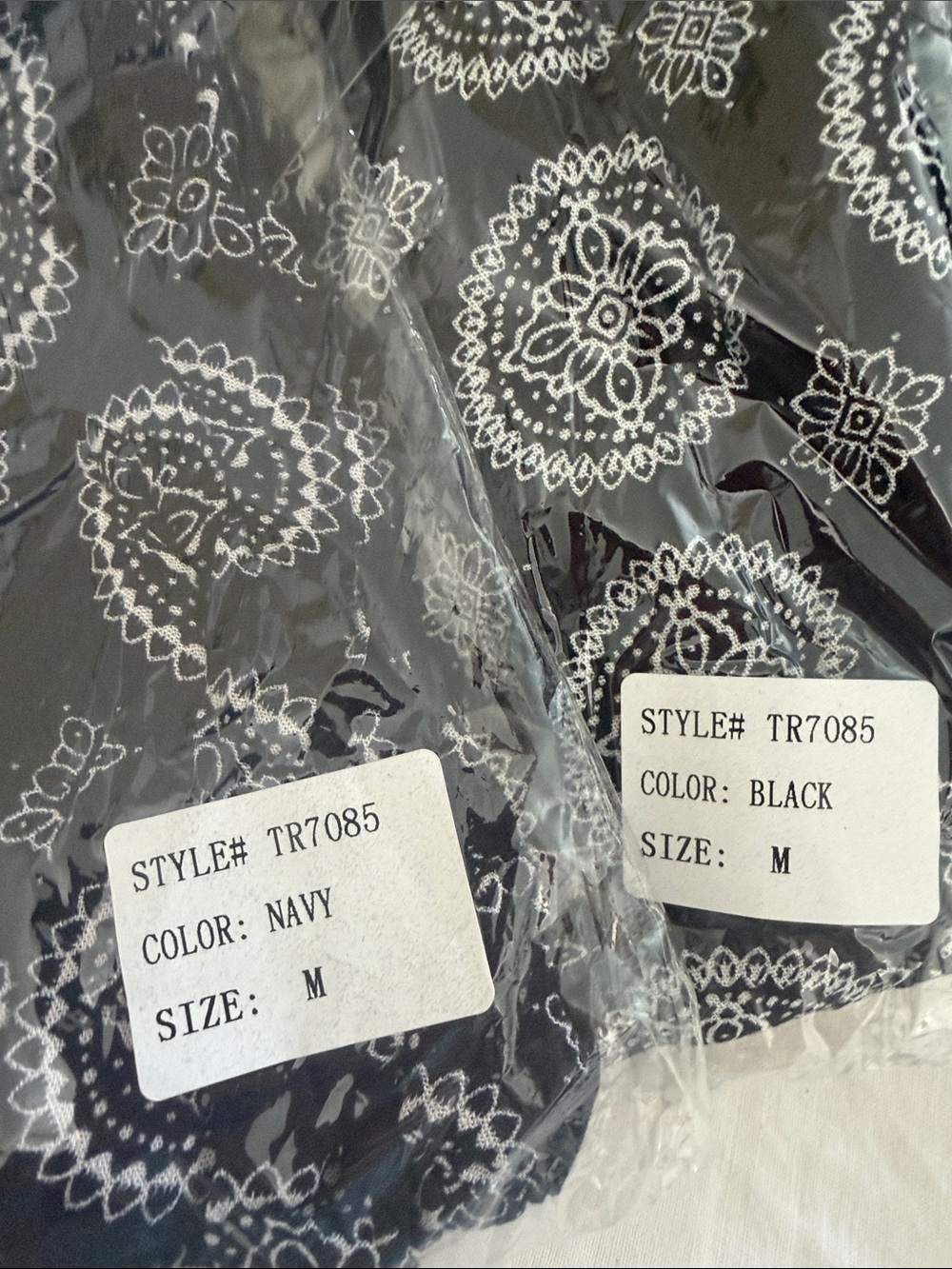Balloon Pants  Navy White  Rib Waist  Medallion Print harem styleSz. S NWT Gigio - Picture 10 of 13